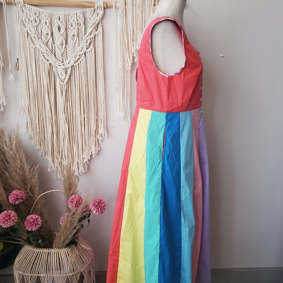 Wildflowers Dresses New Wildflower Clothing Rainbow Pride Midi Dress Small Medium Large